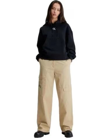 CALVIN KLEIN SUDADERA CON CAPUCHA EN PARA MUJER NEGRO