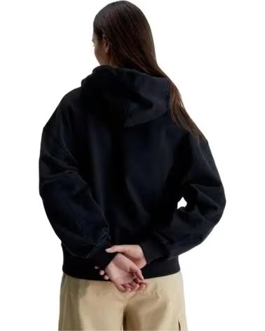 CALVIN KLEIN SUDADERA CON CAPUCHA EN PARA MUJER NEGRO