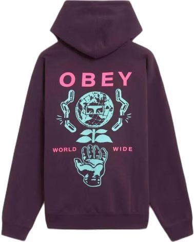OBEY CLOTHING SUDADERA CON CAPUCHA 112843942-PLP EN PARA HOMBRE MORADO
