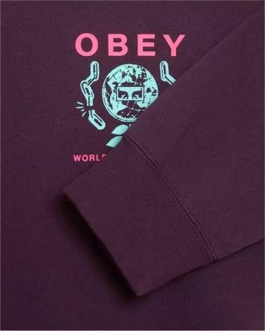 OBEY CLOTHING SUDADERA CON CAPUCHA 112843942-PLP EN PARA HOMBRE MORADO