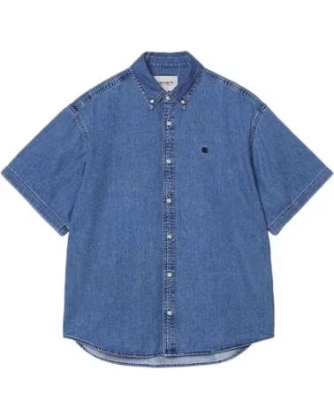 CARHARTT WIP KURZARM-JEANSHEMD AZUL