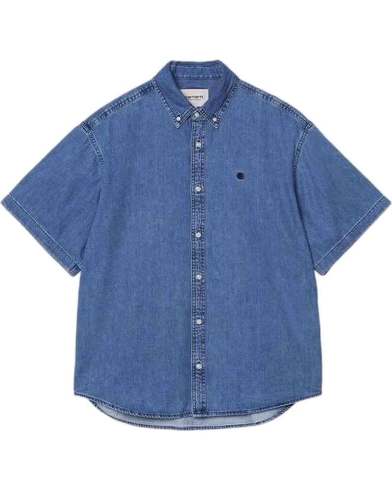 CARHARTT WIP KURZARM-JEANSHEMD AZUL