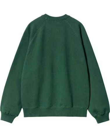 SWEATSHIRT CARHARTT WIP COM GRÁFICO UNIVERSITÁRIO VERDE