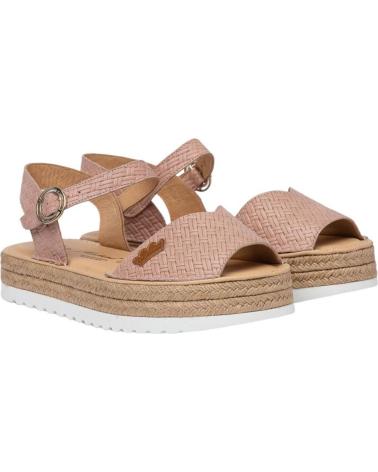 Woman Sandals EVA MAÑAS NAUTICO PIEL SERRAJE 496 NUDE