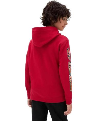 VANS OFF THE WALL SUDADERAS VANS EN COLOR PARA NINOS ROJO