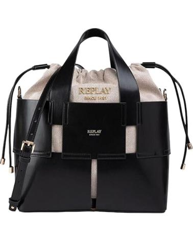 REPLAY BOLSO MUJER CUBO FW3838 NEGRO