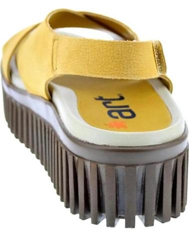 ART COMPANY SANDALIAS BRIGHTON CON PLATAFORMA DENTADA AMARILLO