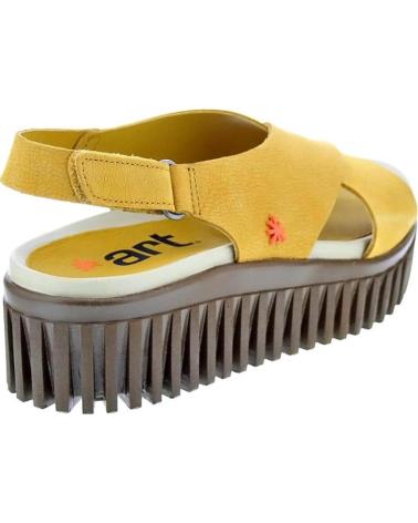 ART COMPANY SANDALIAS BRIGHTON CON PLATAFORMA DENTADA AMARILLO