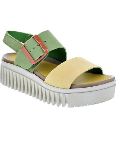 ART COMPANY SANDALIAS BRIGHTON CON PLATAFORMA BICOLOR AMARILLO