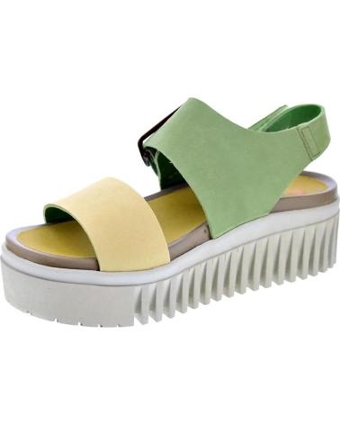 ART COMPANY SANDALIAS BRIGHTON CON PLATAFORMA BICOLOR AMARILLO