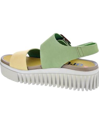 ART COMPANY SANDALIAS BRIGHTON CON PLATAFORMA BICOLOR AMARILLO