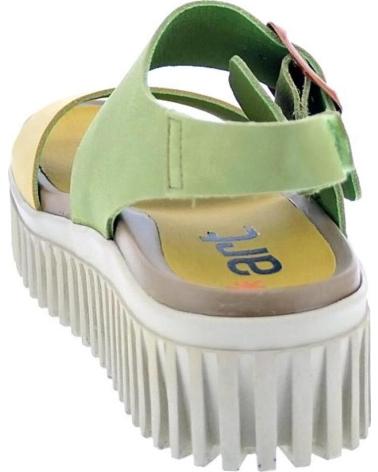ART COMPANY SANDALIAS BRIGHTON CON PLATAFORMA BICOLOR AMARILLO