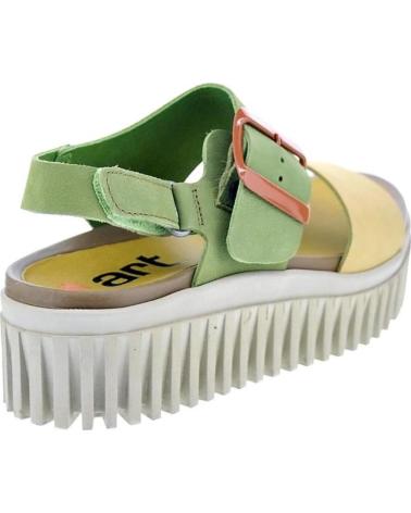 ART COMPANY SANDALIAS BRIGHTON CON PLATAFORMA BICOLOR AMARILLO