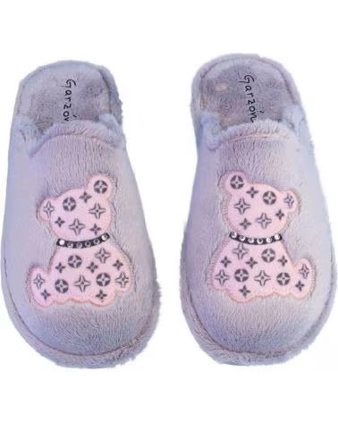 GARZON ZAPATILLAS DE CASA P482 275 CON DISEÑO DE OSO GRIS
