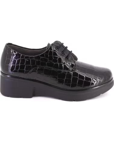 PITILLOS ZAPATO 10751 CON CORDONES Y PLATAFORMA NEGRO