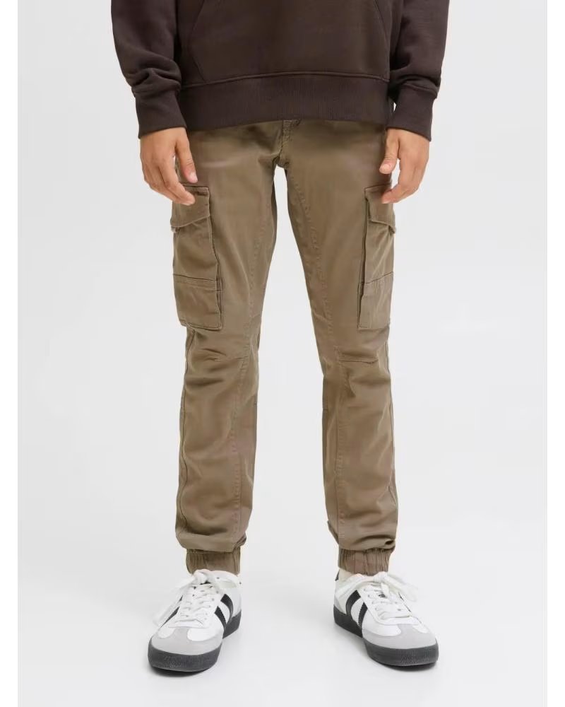 JACK AND JONES PANTALON CARGO 12151646 MARRON CLARO
