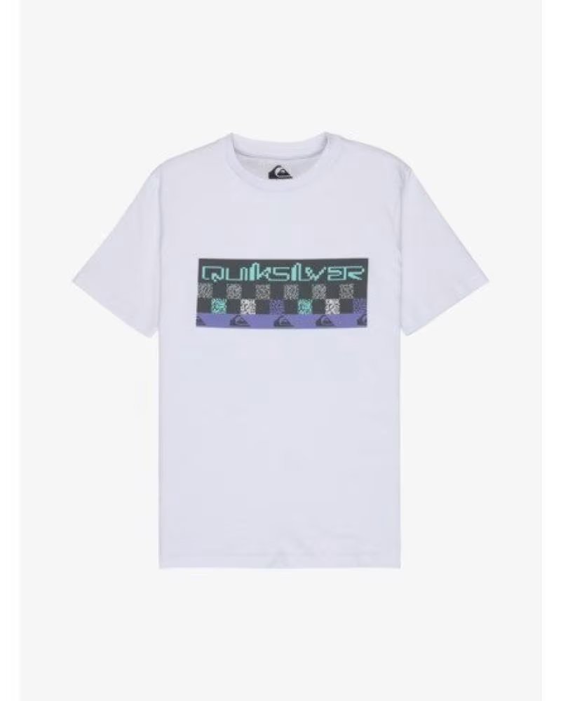 QUICKSILVER CAMISETA DE MANGA CORTA QUIKSILVER CAMISETA QUIKSILVER NEXT GEN MANGA CORTA BLANCO AZUL GRIS EN BLANCO PARA UNISEX N