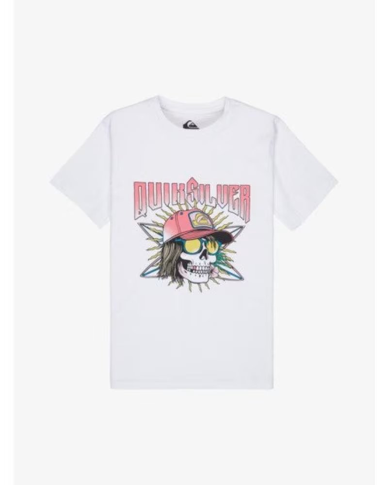 QUICKSILVER CAMISETA DE MANGA CORTA QUIKSILVER WHITE SOUND ON SS EN PARA NINOS BLANCO