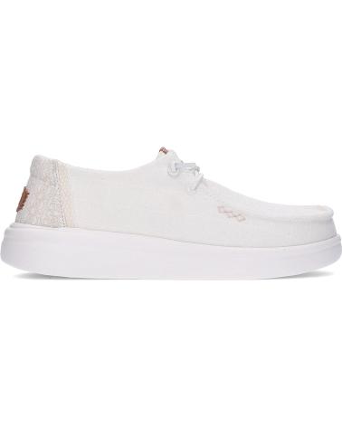 HEY DUDE ZAPATOS PARA MUJER 45274 WENDY RISE CHAMBRAY GRID WHITE
