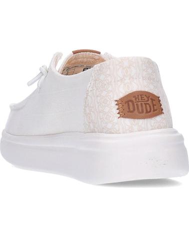 HEY DUDE ZAPATOS PARA MUJER 45274 WENDY RISE CHAMBRAY GRID WHITE