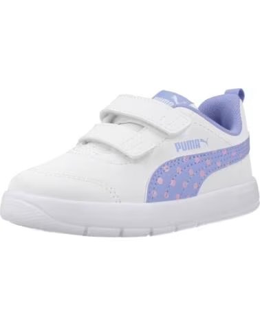 PUMA SNEAKER COURTFLEX V3 DOTTY V WHITE-IN WHITE