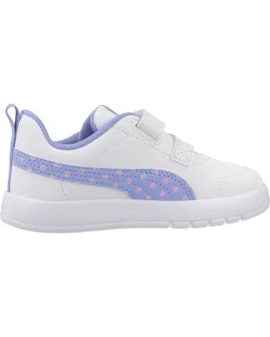 PUMA SNEAKER COURTFLEX V3 DOTTY V WHITE-IN WHITE