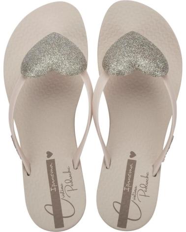 IPANEMA CHANCLAS IPANEMA CON CORAZÓN GLITER IP83907BU131 BEIG