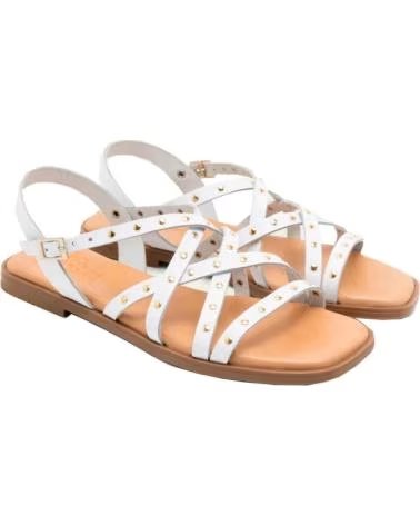 PORRONET Sandalias 3223-014-Blanco en blanco para mujer BLANCO