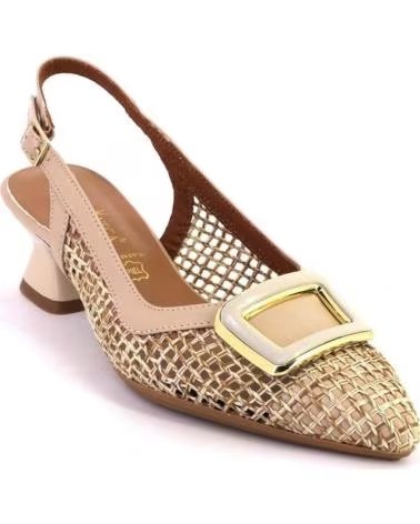 DANIELA VEGA DANIELA VEGA 2801V SLINGBACK HEELS WITH BUCKLE AND TEXTURED FABRIC ARENA