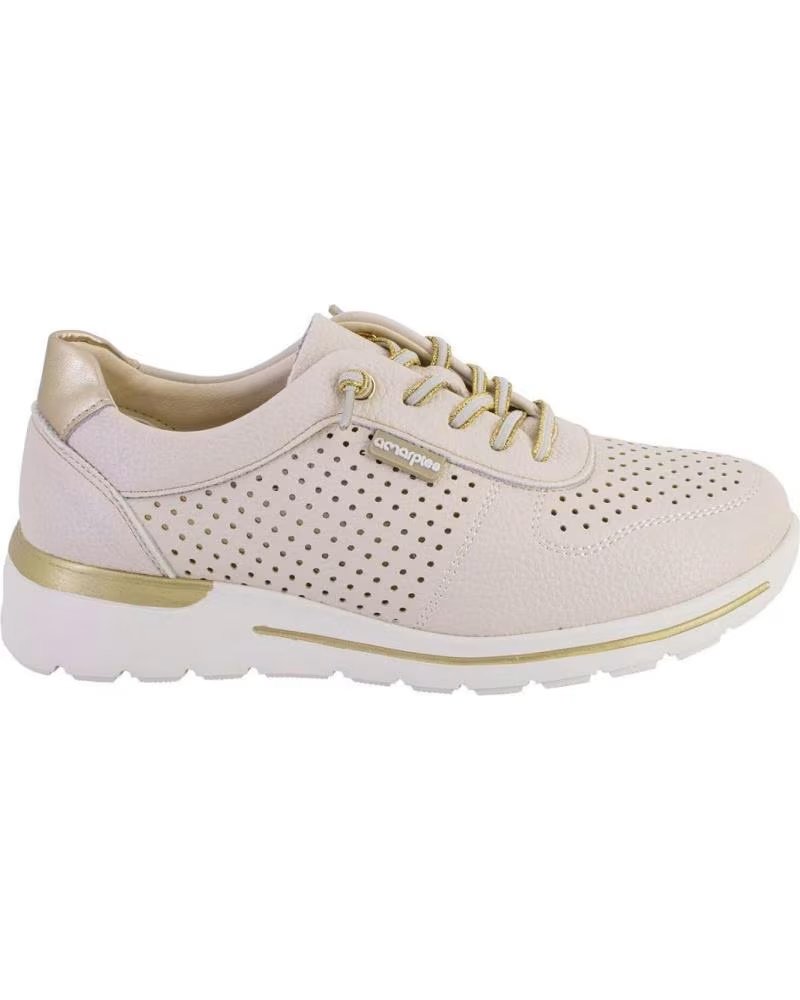 AMARPIES FREIZEITSCHUHE 30066 MIT PERFORIERTEN DETAILS BEIGE