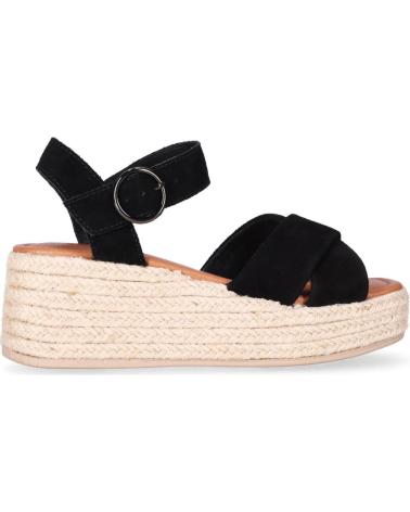 CHIKA10 SANDALIA PLATAFORMA CON CUÑA Y TIRAS CRUZADAS NEGRO-BLACK