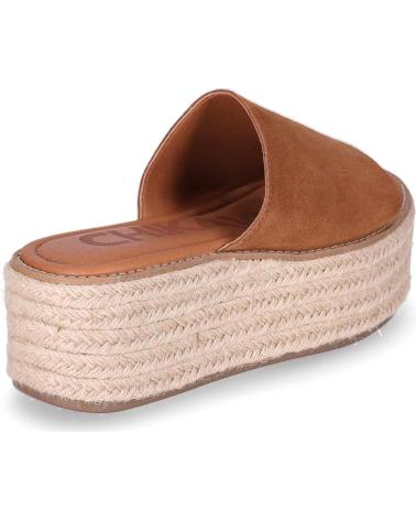 CHIKA10 SANDALIAS BONNA PLATAFORMA CON YUTE CUERO-TAN