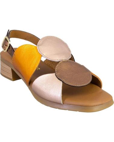 KAOLA 2684METAL SANDALIAS DE MUJER PLATINO PIEL BRONCE