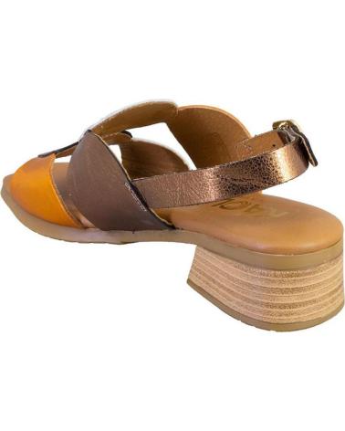 KAOLA 2684METAL SANDALIAS DE MUJER PLATINO PIEL BRONCE