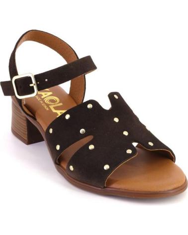 KAOLA 2736 SANDALIAS DE MUJER ANTE SERRAJE MARRON