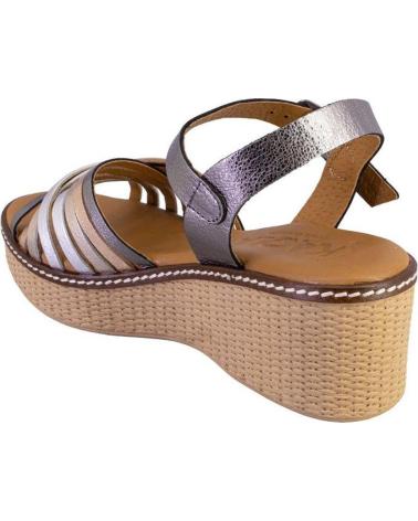 KAOLA 2655METAL SANDALIAS DE MUJER PIEL PLATINO