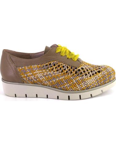 NIVAL I908603B ZAPATOS CON CORDONES DE MUJER MOSTAZA