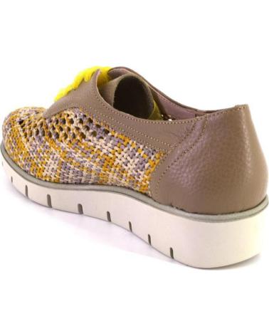 NIVAL I908603B ZAPATOS CON CORDONES DE MUJER MOSTAZA
