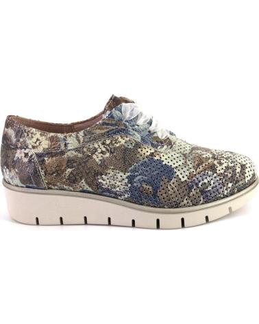 NIVAL INGLES002 ZAPATOS CON CORDONES DE MUJER AZUL