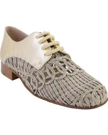 NIVAL 156503 ZAPATOS CON CORDONES DE MUJER AZUL BEIGE