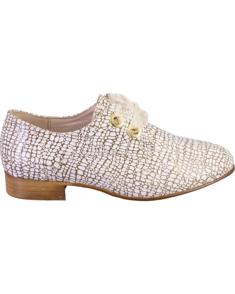 NIVAL NELY GRULLA ZAPATOS CON CORDONES DE MUJER PIEL CAMEL