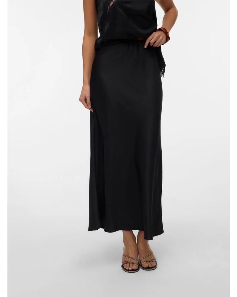 VERO MODA FALDA SATINADA MUJER 10334592 NEGRO