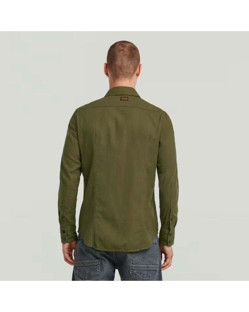 G-STAR CAMISAS HOMBRE MODELO D16861 D454 COLOR VERDE ASFALT