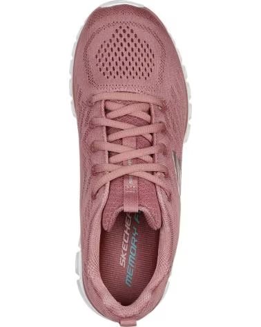 SKECHERS ZAPATILLAS 12615MVE EN PARA MUJER ROSA