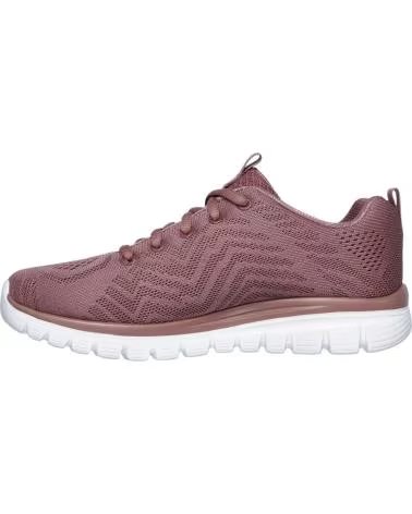 SKECHERS ZAPATILLAS 12615MVE EN PARA MUJER ROSA
