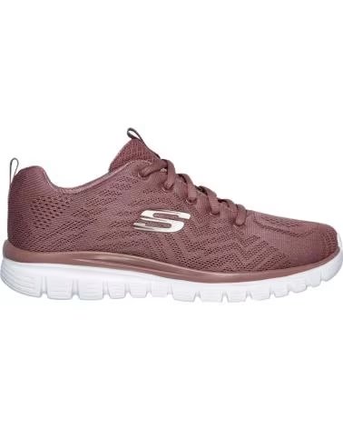 SKECHERS ZAPATILLAS 12615MVE EN PARA MUJER ROSA
