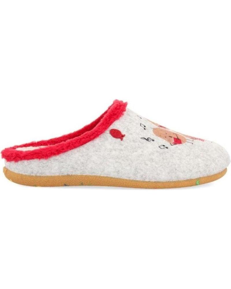 HOT POTATOES ZAPATILLAS LANDECK 61052 ESTAMPADO NAVIDEÑO BLANCO