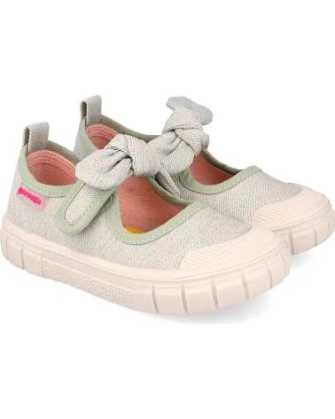 GARVALIN BARFUSS-BALLERINAS AUS CANVAS MIT SCHLEIFE VERDED442