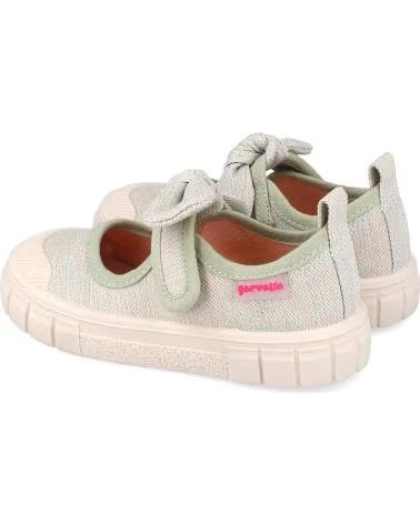 GARVALIN BARFUSS-BALLERINAS AUS CANVAS MIT SCHLEIFE VERDED442