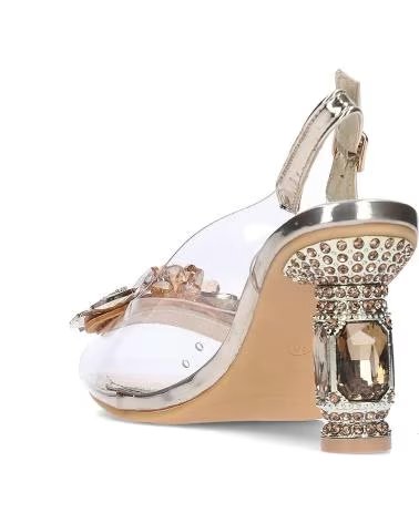 LAURA VITA SANDÁLIA MYRIANO 25 SALTO JOIA ORO